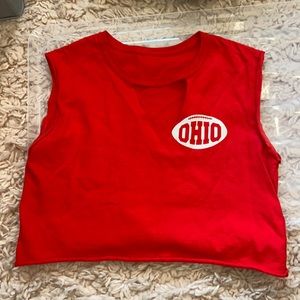 OHIO football tank top